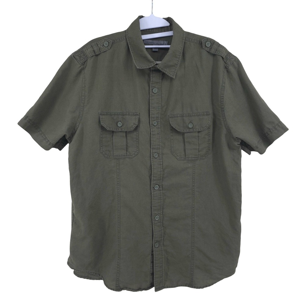 Old Navy Linen Blend Shirt Mens Size L